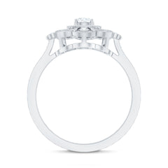 Certified Moissanite Antique Looking Engagement Ring for Women