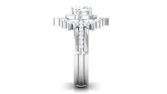 3.75 CT Cushion Zircon Vintage Inspired Wedding Ring Set