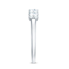 Anniversary Band Ring with Certified Moissanite Stones