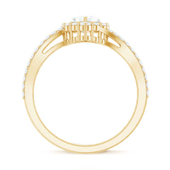 Moissanite Heart Shape Engagement Ring For Women