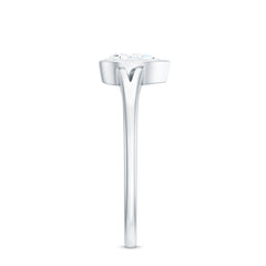 Pear Cut Lab Grown Diamond Solitaire Ring in Split Shank