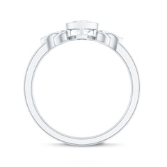 Heart Shape Lab Grown Diamond Solitaire Celtic Ring