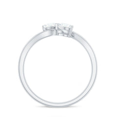 Heart Shape Lab Grown Diamond Toi Et Moi Promise Ring