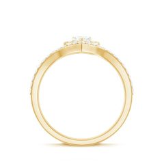 Heart Shape Lab Grown Diamond Bridal Ring Set