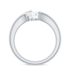 Pear Shape Lab Grown Diamond Solitaire Bypass Ring
