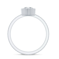 Vintage Style Oval Shape Lab Grown Diamond Solitaire Engagement Ring