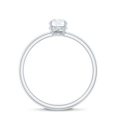 Round Shape Lab Grown Diamond Solitaire Ring