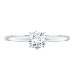 Round Shape Lab Grown Diamond Solitaire Ring