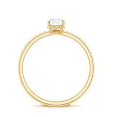Round Shape Lab Grown Diamond Solitaire Ring