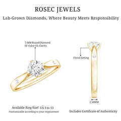 Lab Grown Diamond Solitaire Promise Ring
