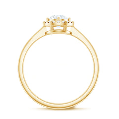 Lab Grown Diamond Promise Ring with Halo