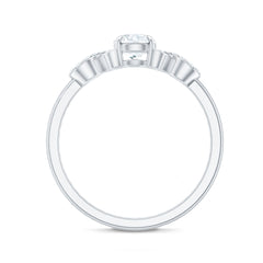 Lab Grown Diamond Criss Cross Promise Ring