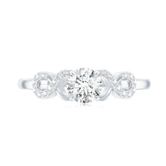 Lab Grown Diamond Criss Cross Promise Ring