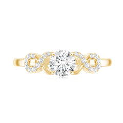 Lab Grown Diamond Criss Cross Promise Ring
