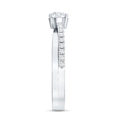 Round Lab Grown Diamond Solitaire Promise Ring