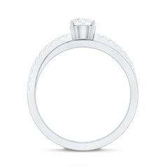 Round Lab Grown Diamond Solitaire Promise Ring