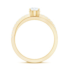 Round Lab Grown Diamond Solitaire Promise Ring