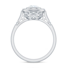 Vintage Inspired Lab Grown Diamond Solitaire Ring
