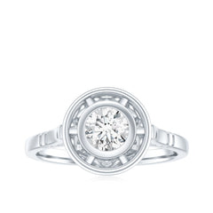 Vintage Inspired Lab Grown Diamond Solitaire Ring