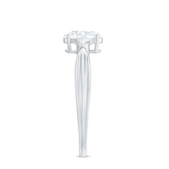 Oval Lab Grown Diamond Simple Solitaire Ring