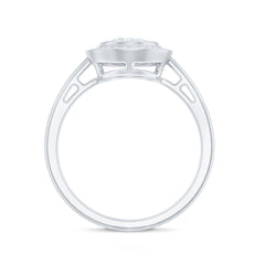 Classic Lab Grown Diamond Engagement Ring with Halo