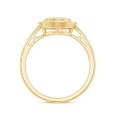 Classic Lab Grown Diamond Engagement Ring with Halo