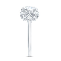Nature Inspired Lab Grown Diamond Solitaire Engagement Ring