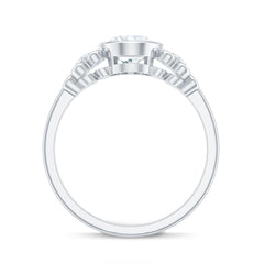 Classic Oval Lab Grown Diamond Solitaire Engagement Ring