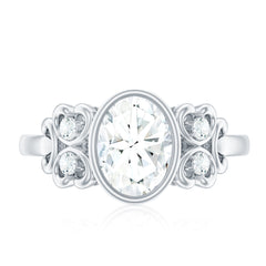 Classic Oval Lab Grown Diamond Solitaire Engagement Ring