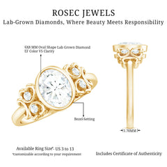Classic Oval Lab Grown Diamond Solitaire Engagement Ring