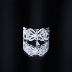 Women's Moissanite Designer Engagement Ring in 14K Gold Plated Silver