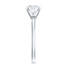 Peg Headset Solitaire Moissanite Ring for Women
