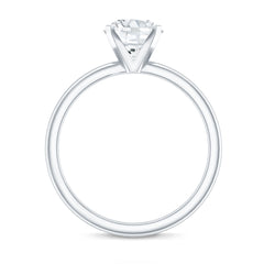 Peg Headset Solitaire Moissanite Ring for Women