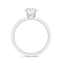 Certified 8 MM Moissanite Solitaire Engagement Ring