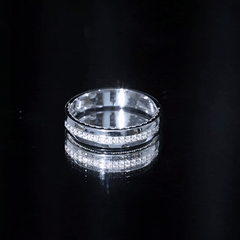 Certified Moissanite Classic Wedding Band Ring