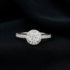 Certified Moissanite Promise Ring For Engagement