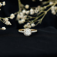 Certified Moissanite Promise Ring For Engagement