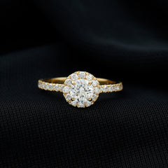 Certified Moissanite Promise Ring For Engagement