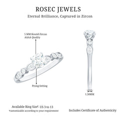 Cubic Zirconia Promise Engagement Ring