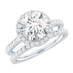 3 CT Moissanite Classic Wedding Ring Set
