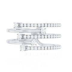 Certified Diamond Cocktail Wrap Ring