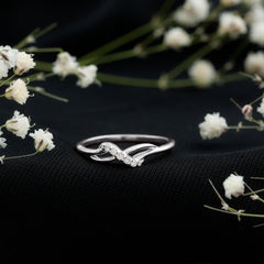 Certified Diamond Infinity Promise Ring For Her