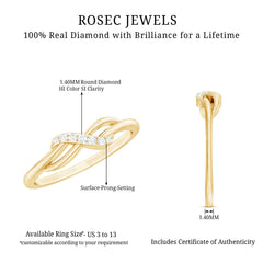 Certified Diamond Infinity Promise Ring For Her