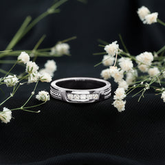 Lab Grown Diamond Mens Wedding Band Ring