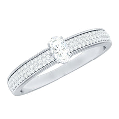 Oval Cut Diamond Classic Engagement Ring