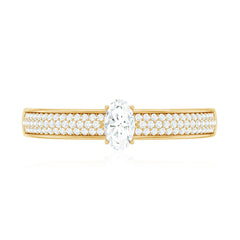 Oval Cut Diamond Classic Engagement Ring