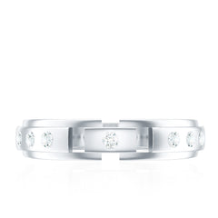 Natural Diamond Wedding Band for Men