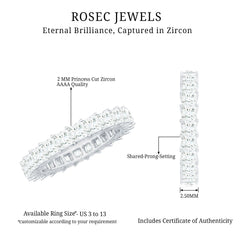 1.50 CT Zircon Full Eternity Ring