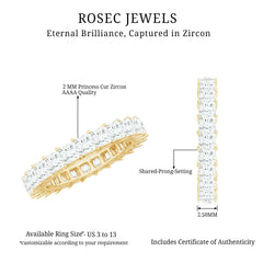 1.50 CT Zircon Full Eternity Ring