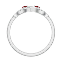 Lab Created Ruby Infinity Promise Ring